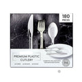 Member's Mark Premium Silver-Look Cutlery Combo, 180 ct.