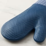 4 -Pack Yarn Dyed Silicone Oven Mitt, Pot Holder, Mini Mitt Set