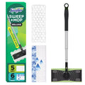 Swiffer Sweep and Mop Deluxe, 2-in-1 Floor Mopping and Sweeping Kit, 1 Device, 5 Sweep Refills, 6 Mop Refills