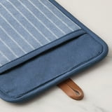 4 -Pack Yarn Dyed Silicone Oven Mitt, Pot Holder, Mini Mitt Set